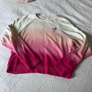 Marine Layer Pink and Cream Ombre Sweatshirt